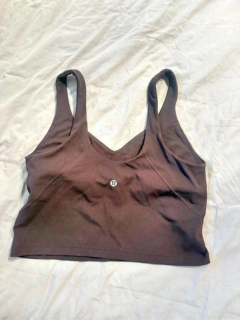 lululemon Women's Sports Bra Brown Size 10